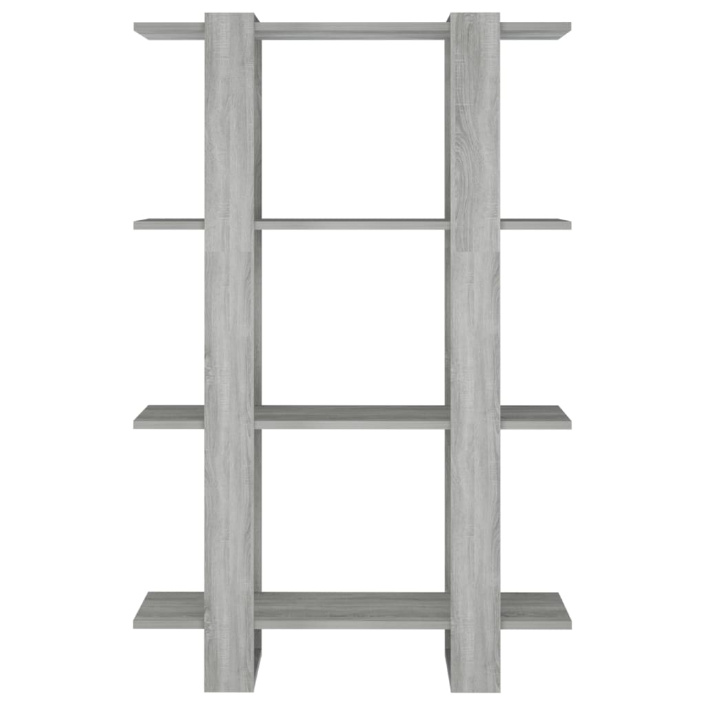 Bibliothèque/Séparateur de pièce Sonoma gris 80x30x123,5 cm