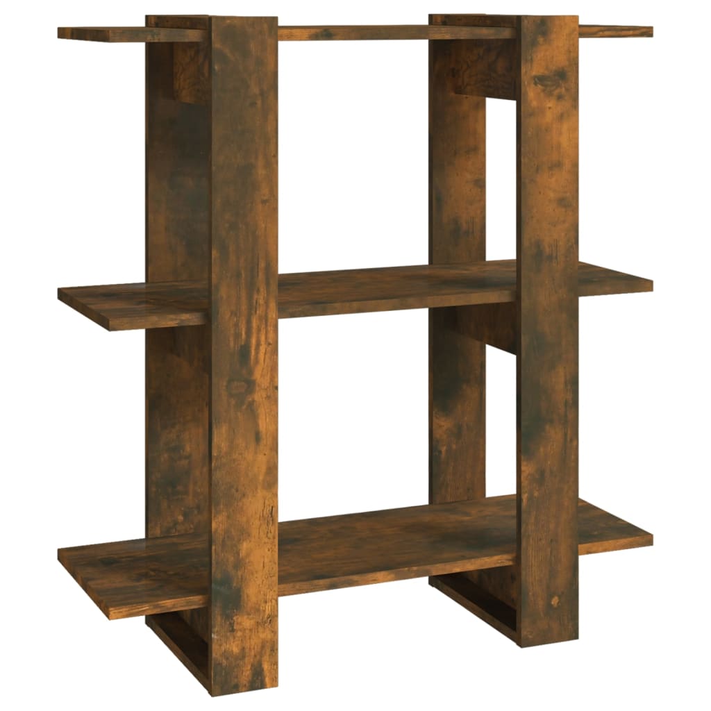 Bibliothèque/Séparateur de pièce Chêne fumé 80x30x87 cm - XIOS