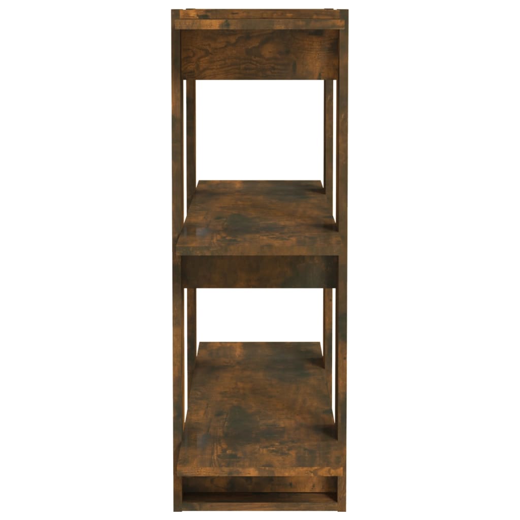 Bibliothèque/Séparateur de pièce Chêne fumé 80x30x87 cm - XIOS