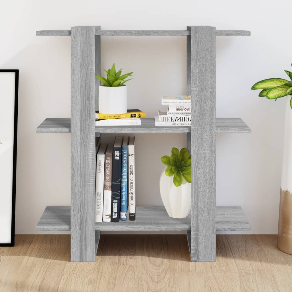 Bibliothèque/Séparateur de pièce sonoma gris 80x30x87 cm - XIOS