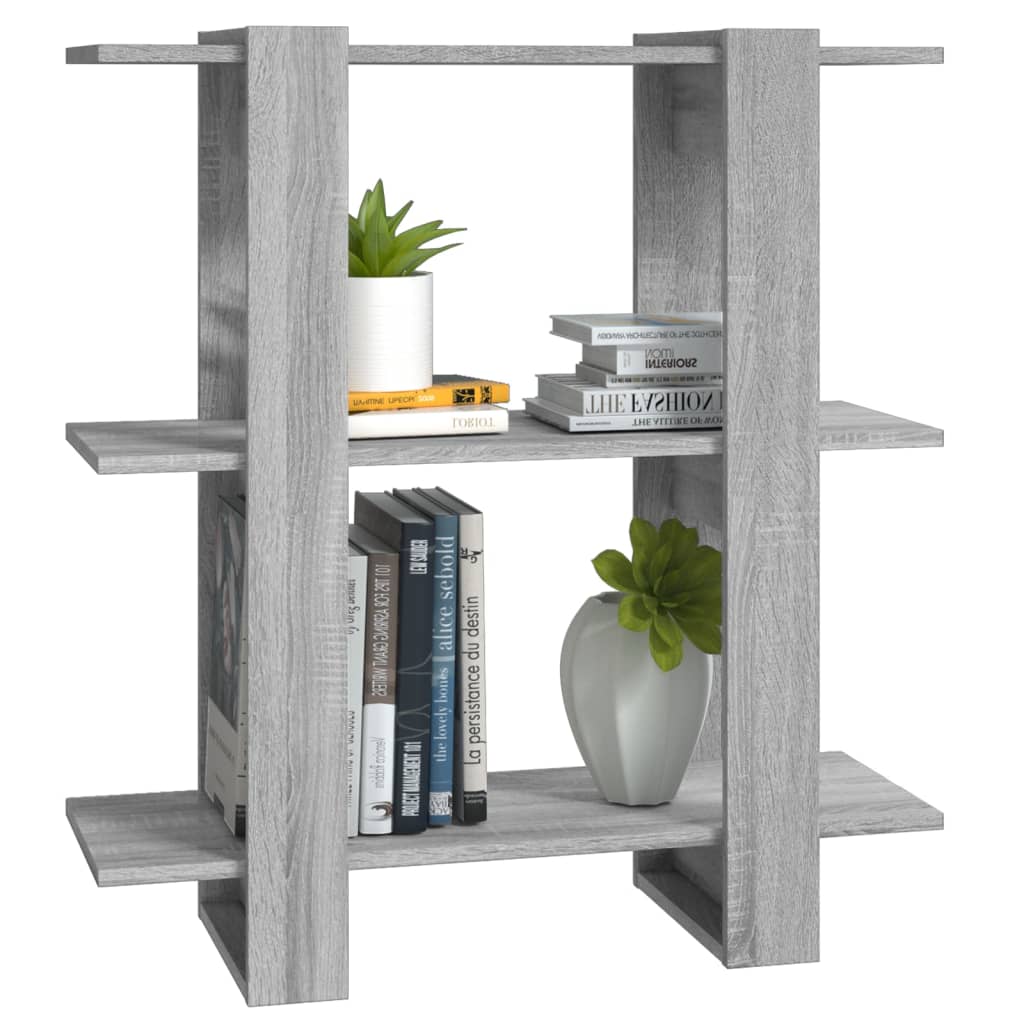 Bibliothèque/Séparateur de pièce sonoma gris 80x30x87 cm - XIOS