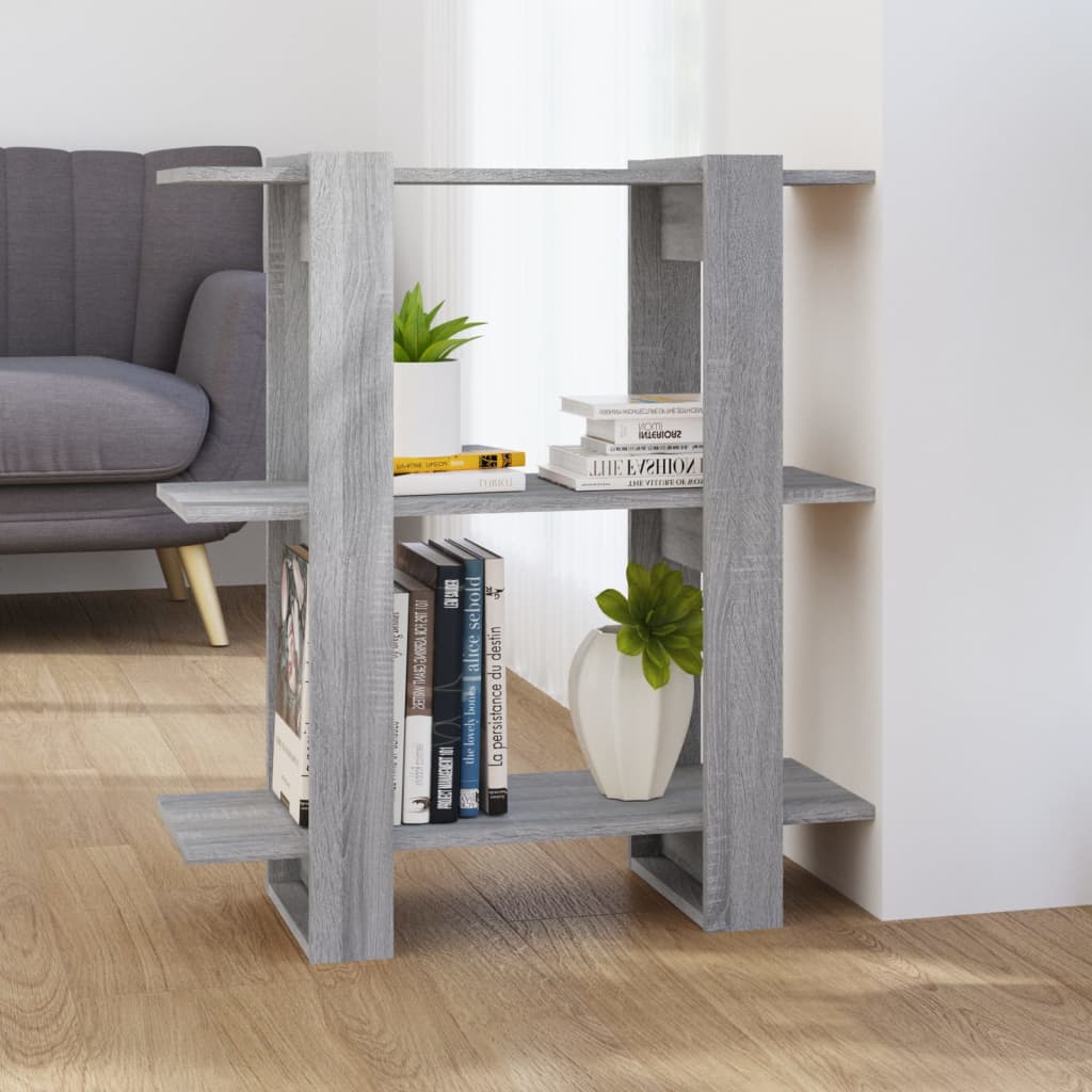 Bibliothèque/Séparateur de pièce sonoma gris 80x30x87 cm - XIOS