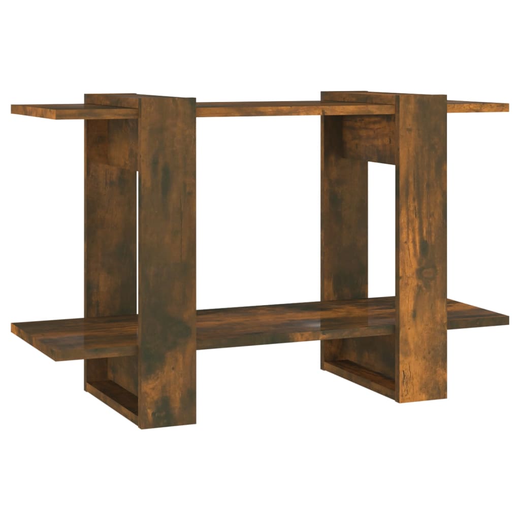 Bibliothèque/Séparateur de pièce Chêne fumé 80x30x51 cm - XIOS