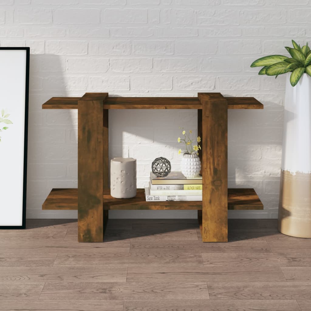 Bibliothèque/Séparateur de pièce Chêne fumé 80x30x51 cm - XIOS