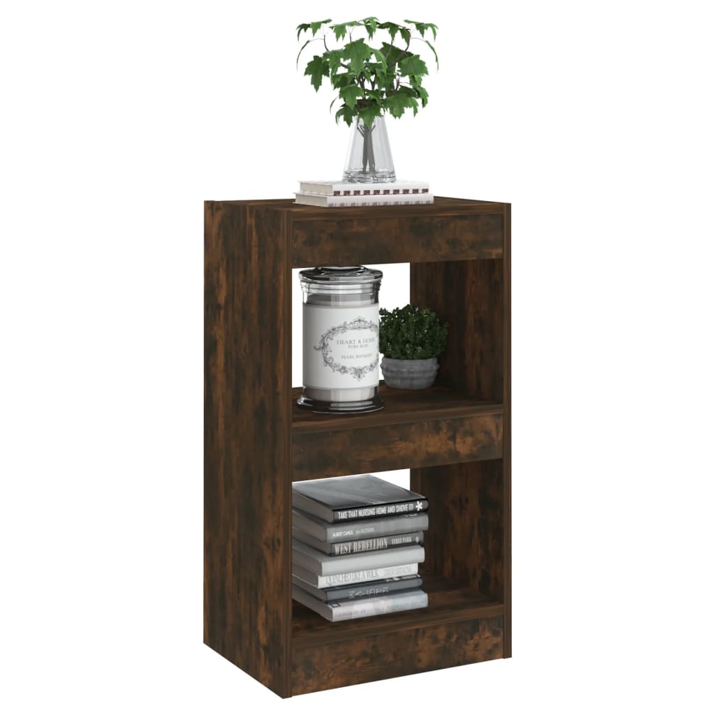 Bibliothèque/Séparateur de pièce Chêne fumé 40x30x72 cm - XIOS