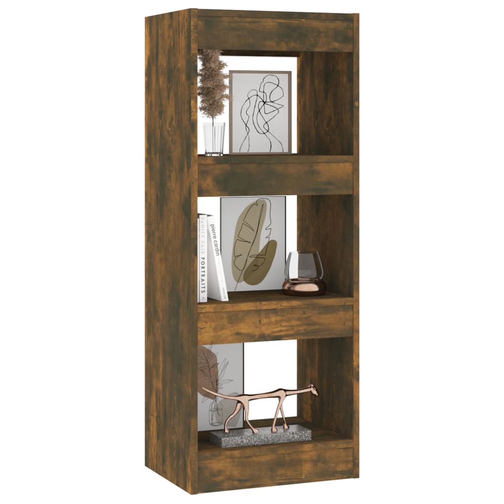 Bibliothèque/Séparateur de pièce Chêne fumé Bois d'ingénierie - XIOS