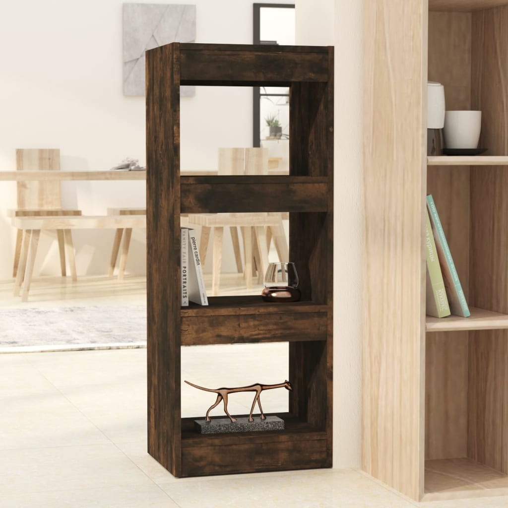 Bibliothèque/Séparateur de pièce Chêne fumé Bois d'ingénierie - XIOS