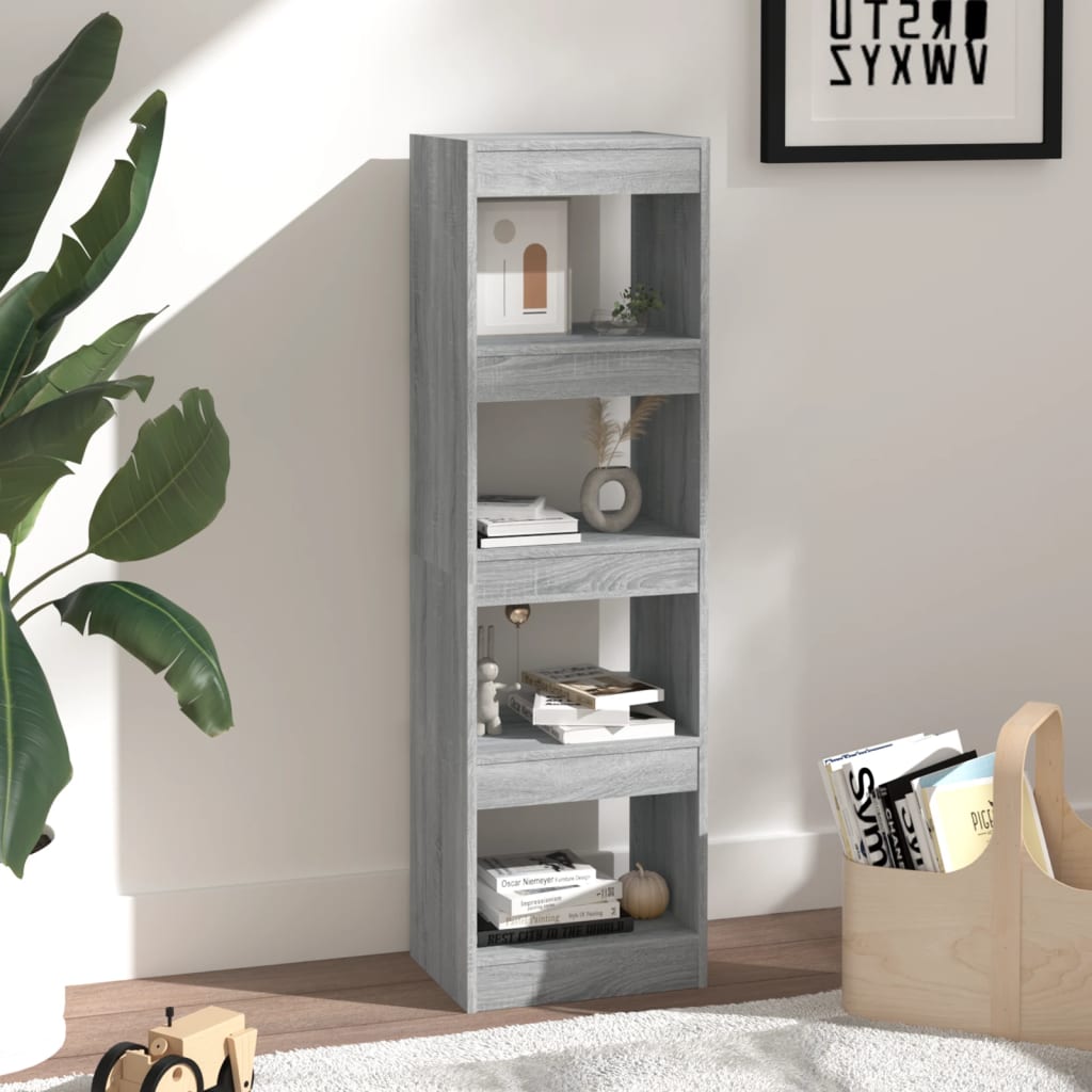 Bibliothèque/Séparateur de pièce Sonoma gris 40x30x135 cm - XIOS