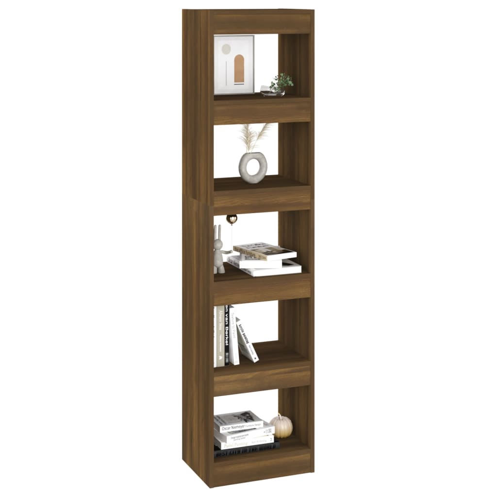 Bibliothèque/Séparateur de pièce Chêne Marron 40x30x166 cm - XIOS