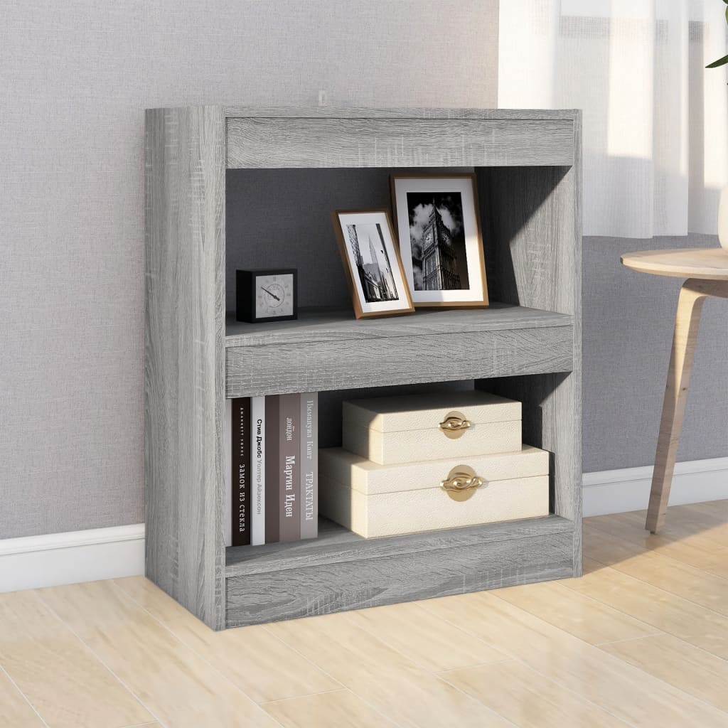 Bibliothèque/Séparateur de pièce Sonoma gris 60x30x72 cm - XIOS