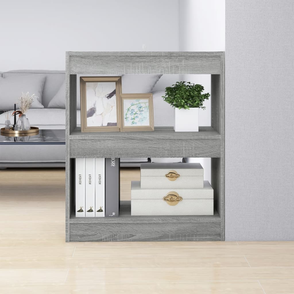 Bibliothèque/Séparateur de pièce Sonoma gris 60x30x72 cm - XIOS