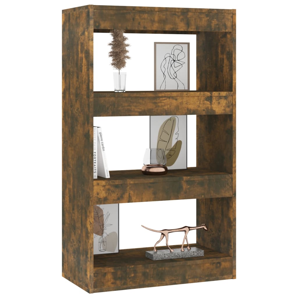 Bibliothèque/Séparateur de pièce Chêne fumé Bois d'ingénierie - XIOS
