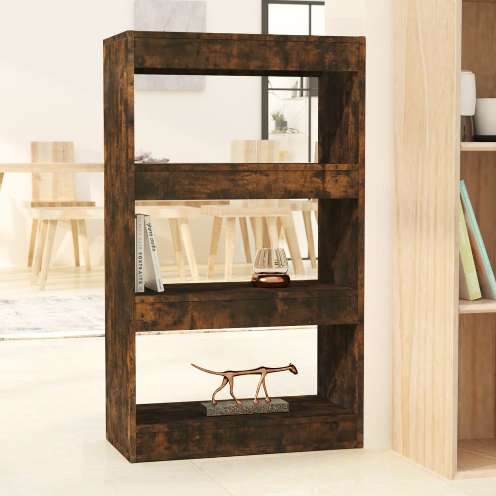 Bibliothèque/Séparateur de pièce Chêne fumé Bois d'ingénierie - XIOS