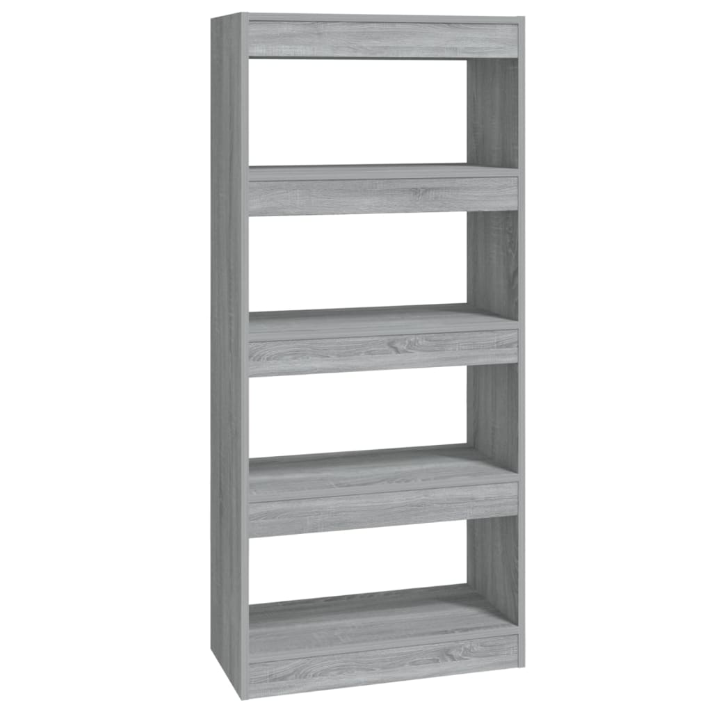 Bibliothèque/Cloison Sonoma gris 60x30x135 cm Bois d'ingénierie - XIOS