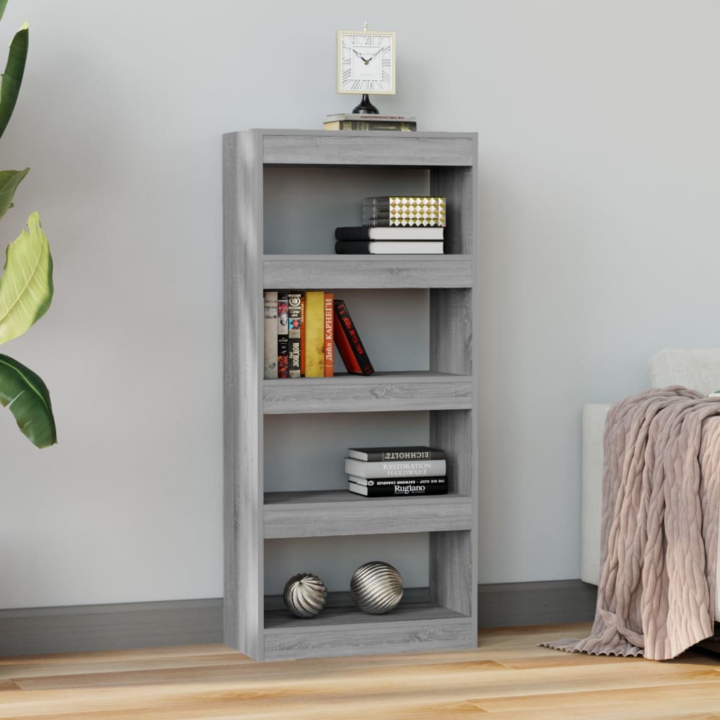 Bibliothèque/Cloison Sonoma gris 60x30x135 cm Bois d'ingénierie - XIOS