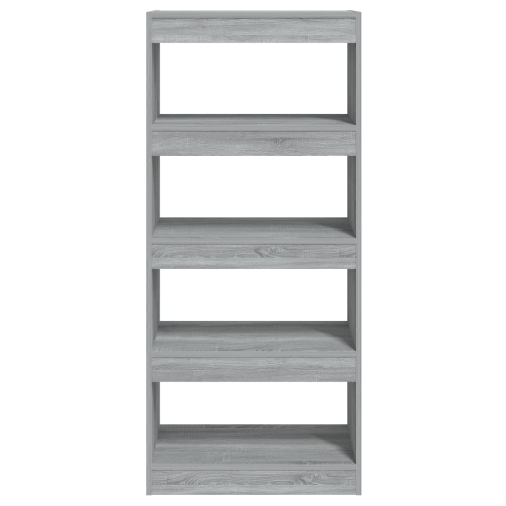 Bibliothèque/Cloison Sonoma gris 60x30x135 cm Bois d'ingénierie - XIOS
