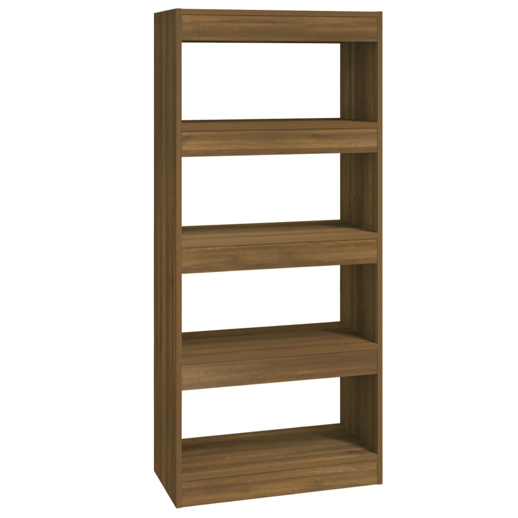 Bibliothèque/Cloison Chêne marron 60x30x135cm Bois d'ingénierie - XIOS