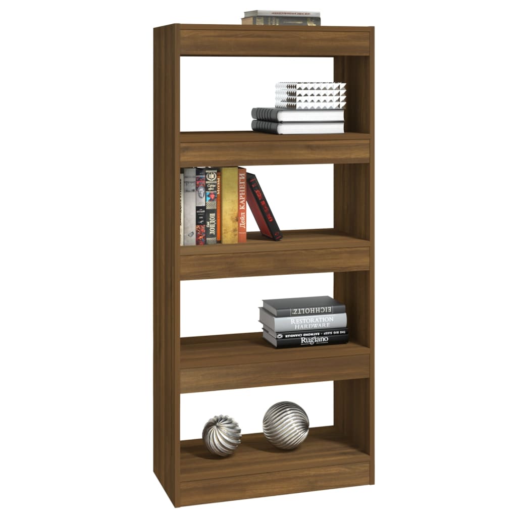 Bibliothèque/Cloison Chêne marron 60x30x135cm Bois d'ingénierie - XIOS