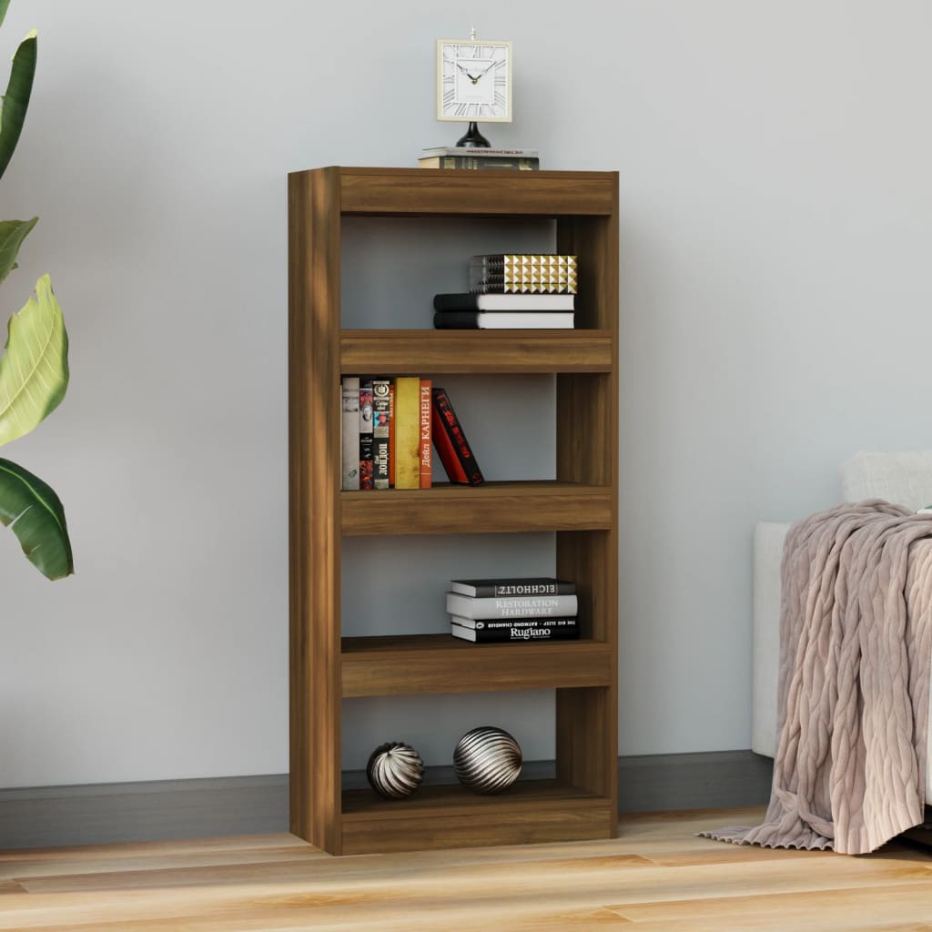 Bibliothèque/Cloison Chêne marron 60x30x135cm Bois d'ingénierie - XIOS