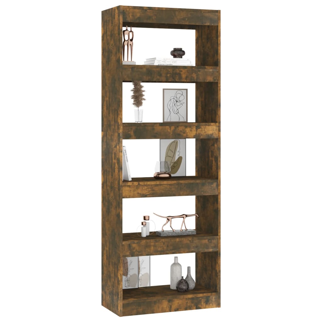 Bibliothèque/Séparateur de pièce Chêne fumé Bois d'ingénierie - XIOS