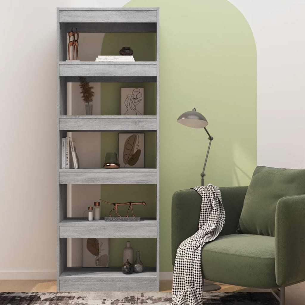 Bibliothèque/Séparateur de pièce Sonoma gris Bois d'ingénierie - XIOS