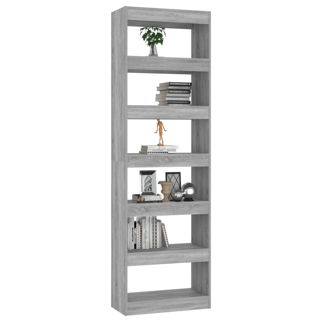 Bibliothèque/Séparateur de pièce Sonoma gris 60x30x198 cm - XIOS