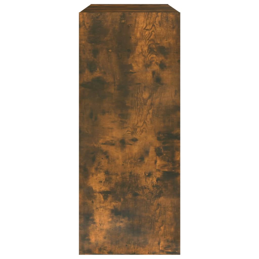 Bibliothèque/Séparateur de pièce chêne fumé 80x30x72 cm - XIOS