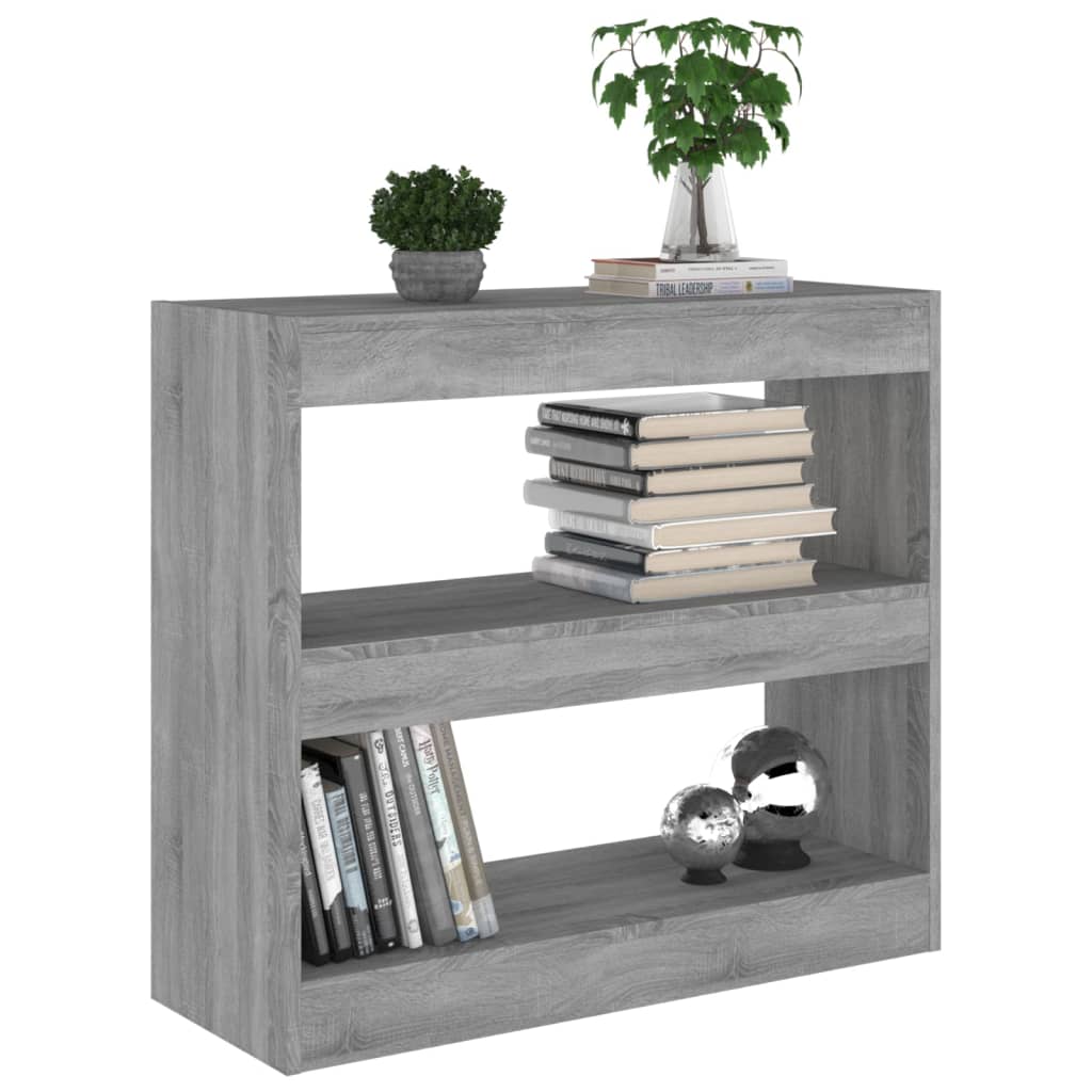 Bibliothèque/Séparateur de pièce sonoma gris 80x30x72 cm - XIOS