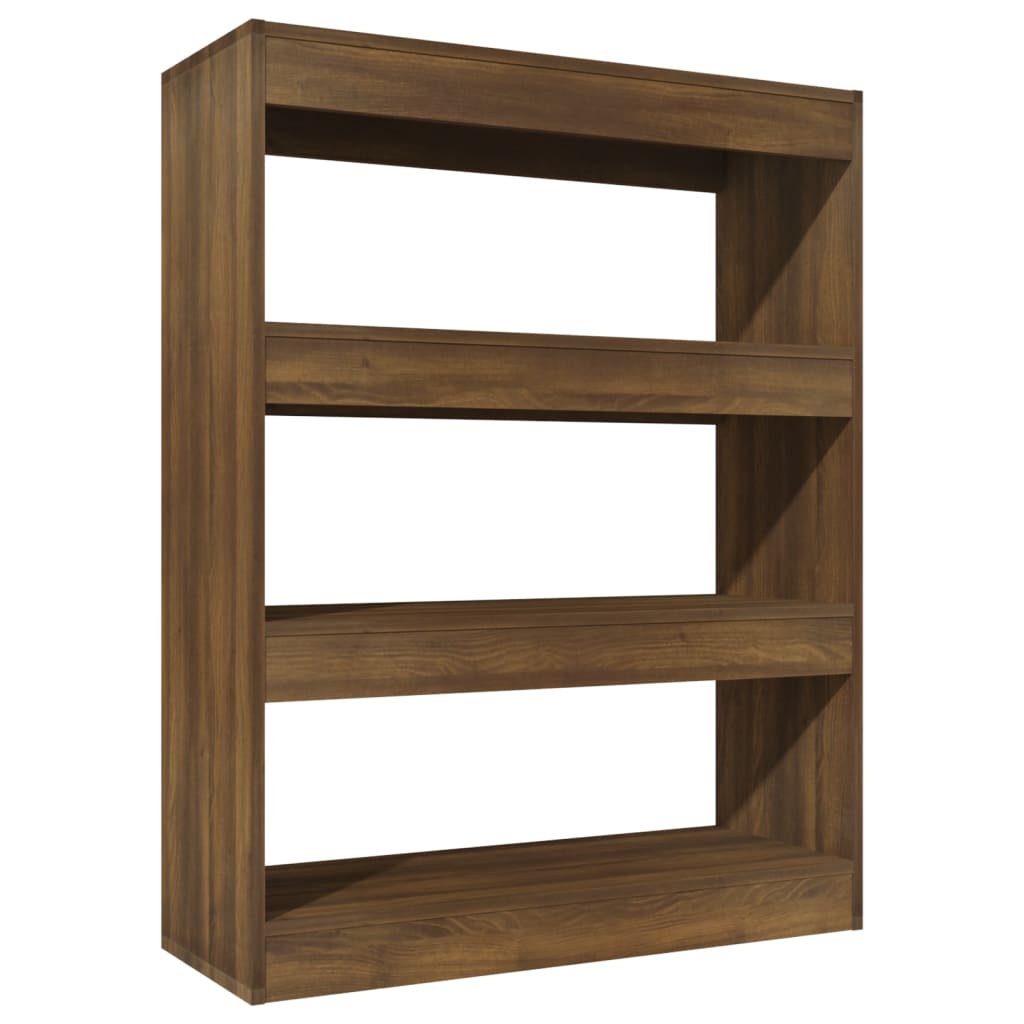 Bibliothèque/Séparateur de pièce chêne marron bois d'ingénierie - XIOS