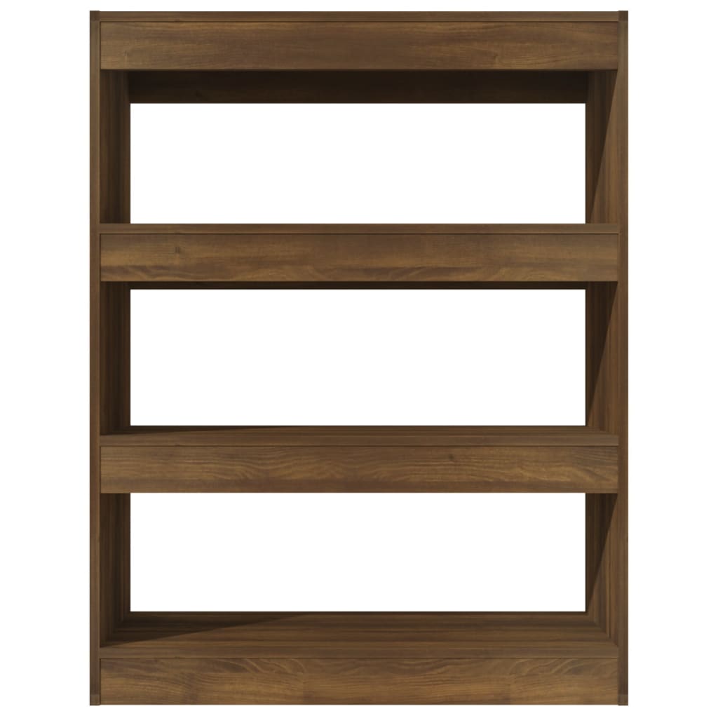 Bibliothèque/Séparateur de pièce chêne marron bois d'ingénierie - XIOS