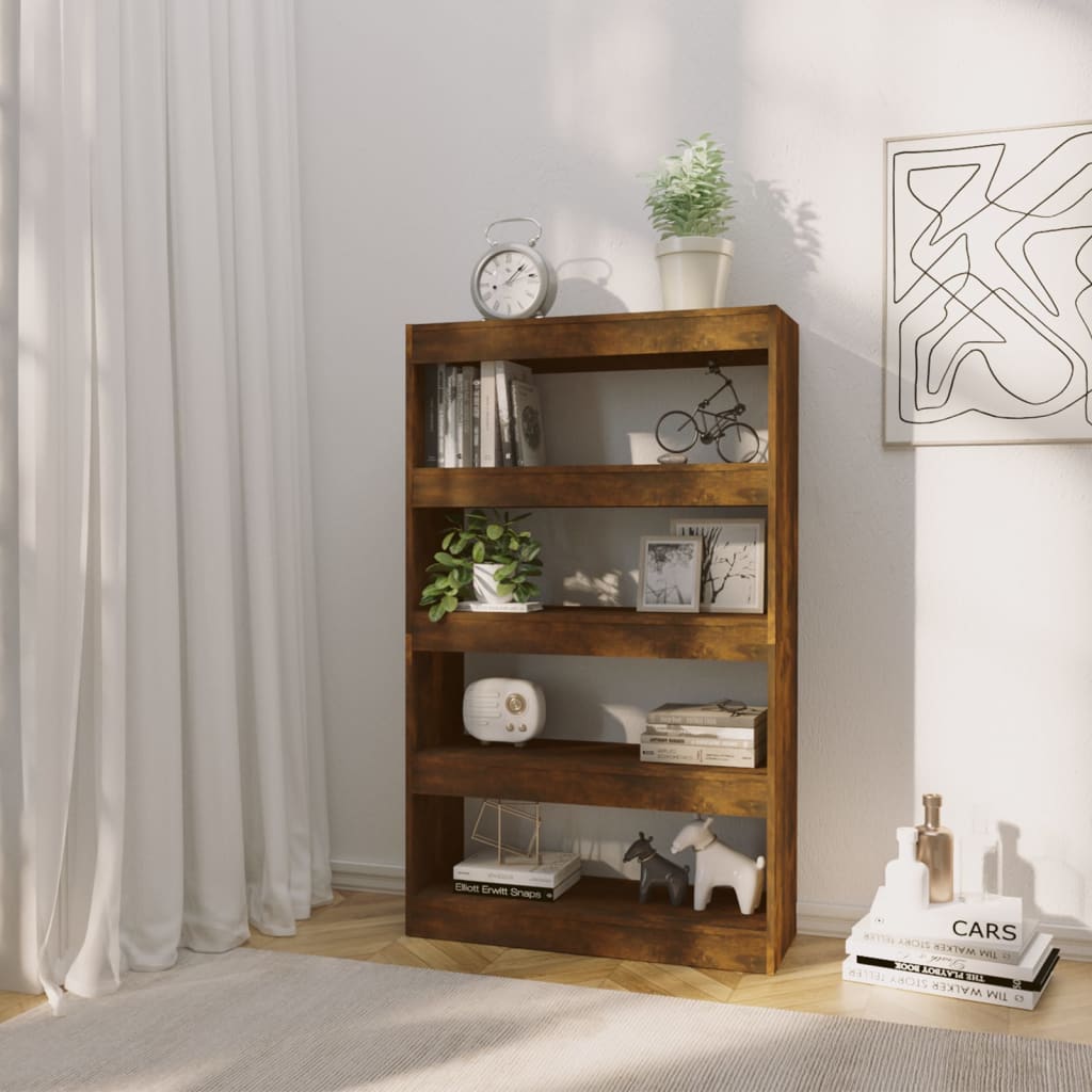 Bibliothèque/Séparateur de pièce Chêne fumé Bois d'ingénierie - XIOS