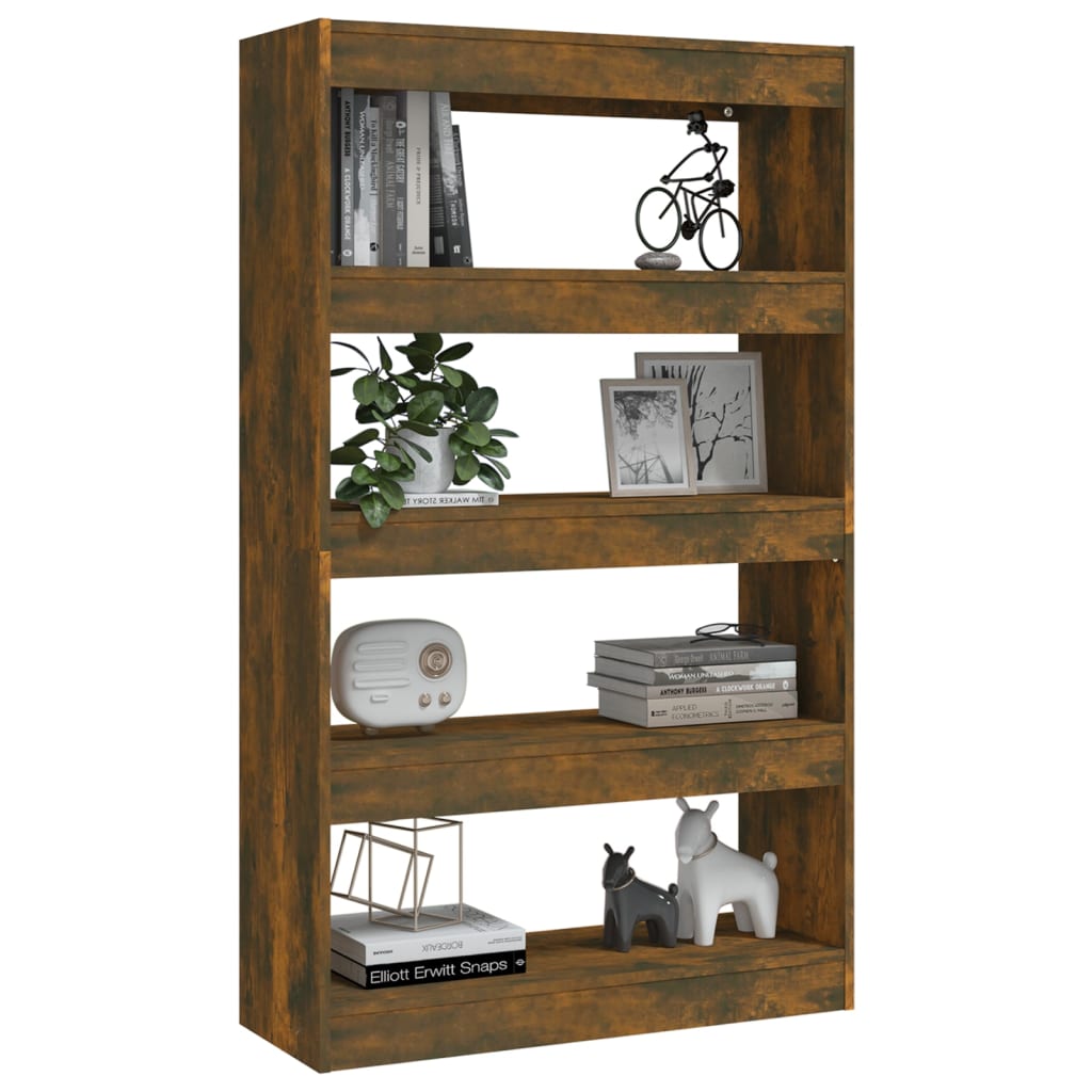 Bibliothèque/Séparateur de pièce Chêne fumé Bois d'ingénierie - XIOS