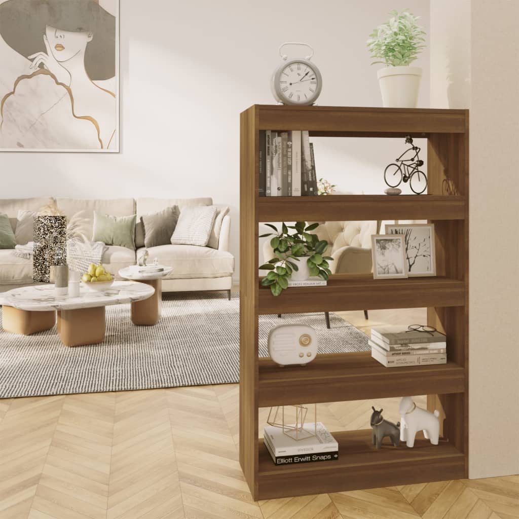 Bibliothèque/Séparateur de pièce Chêne marron Bois d'ingénierie - XIOS