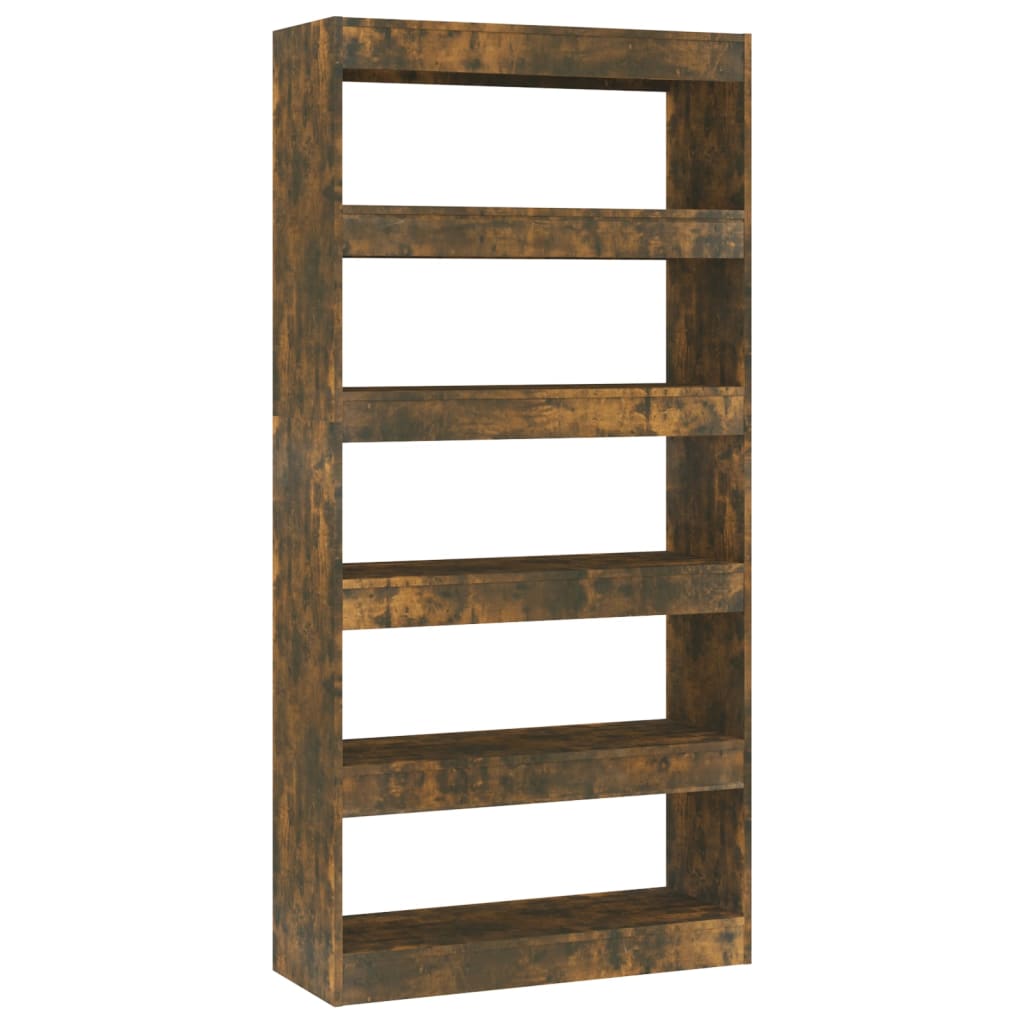 Bibliothèque/Séparateur de pièce Chêne fumé Bois d'ingénierie - XIOS