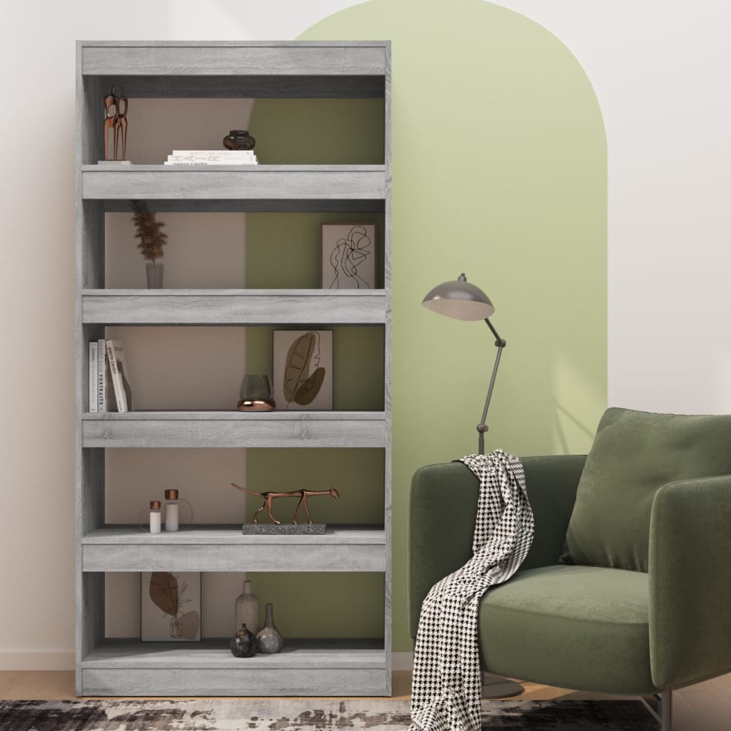 Bibliothèque/Séparateur de pièce Sonoma gris Bois d'ingénierie - XIOS