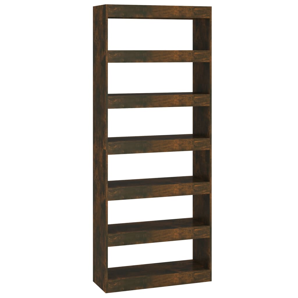 Bibliothèque/Séparateur de pièce Chêne fumé Bois d'ingénierie - XIOS