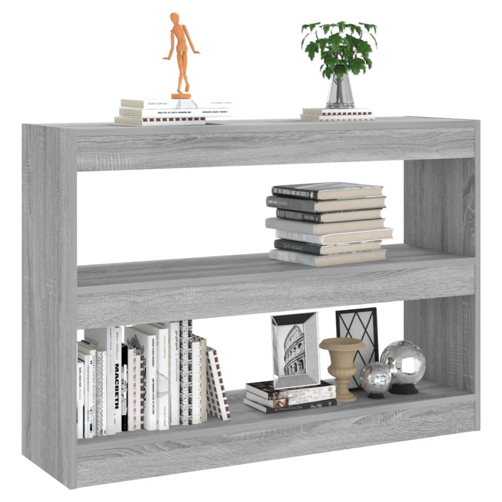 Bibliothèque/Séparateur de pièce sonoma gris 100x30x72 cm - XIOS