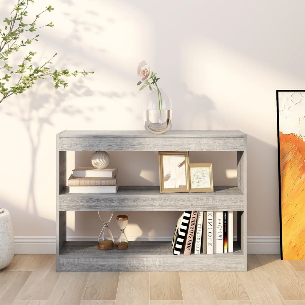 Bibliothèque/Séparateur de pièce sonoma gris 100x30x72 cm - XIOS