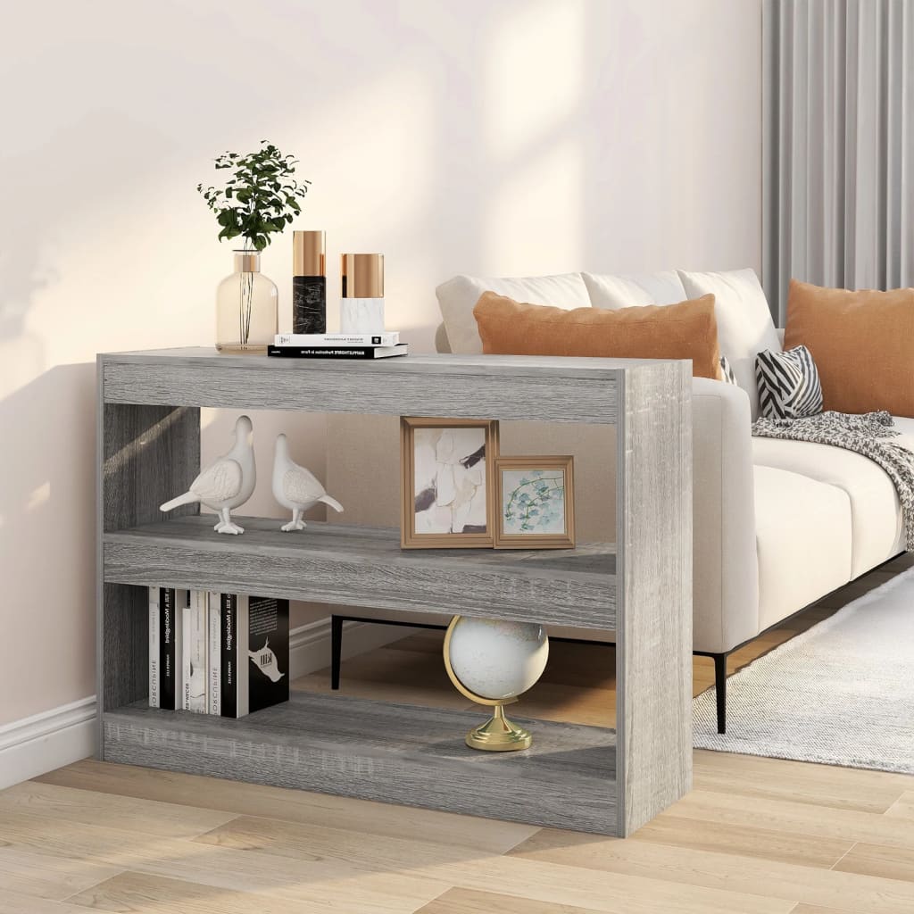 Bibliothèque/Séparateur de pièce sonoma gris 100x30x72 cm - XIOS