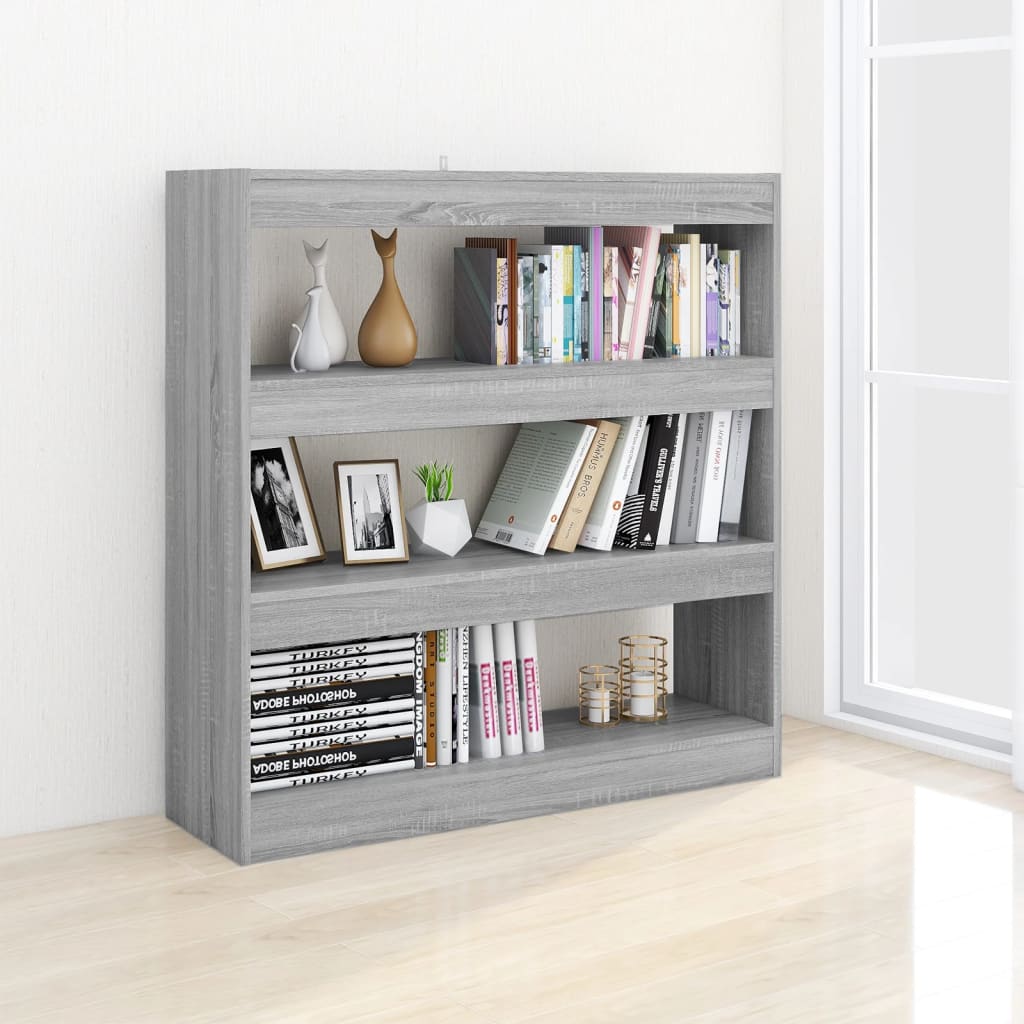 Bibliothèque/Séparateur de pièce sonoma gris 100x30x103 cm - XIOS