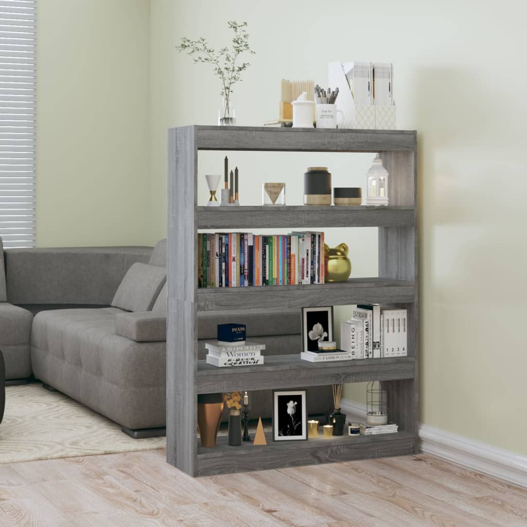 Bibliothèque/Séparateur de pièce sonoma gris 100x30x135 cm - XIOS