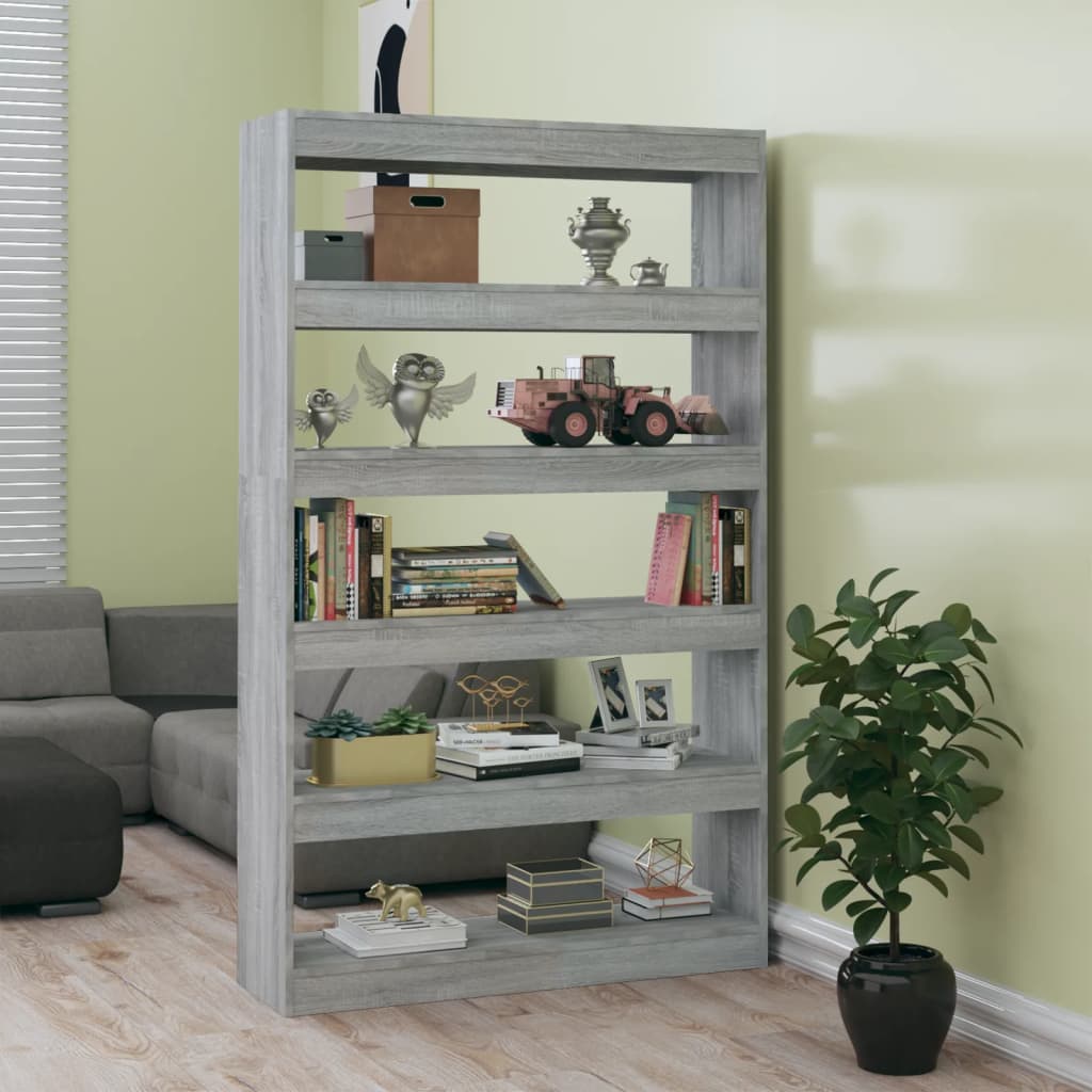 Bibliothèque/Séparateur de pièce sonoma gris 100x30x166 cm - XIOS