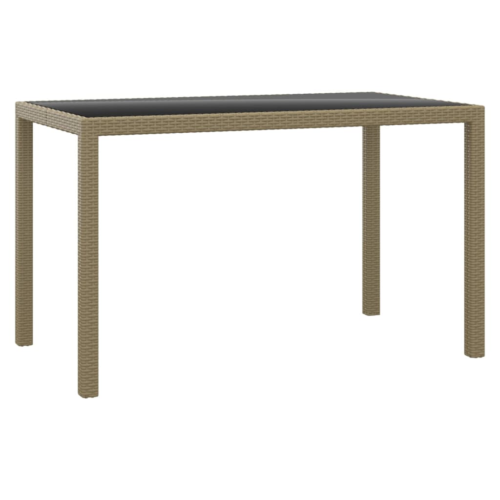 Ensemble à manger de jardin et coussins 3 pcs Poly rotin Beige