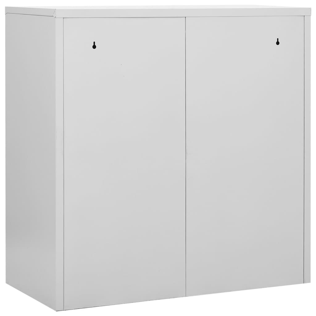 Armoires à casiers 2 pcs Gris clair et bleu 90x45x92,5 cm Acier - XIOS