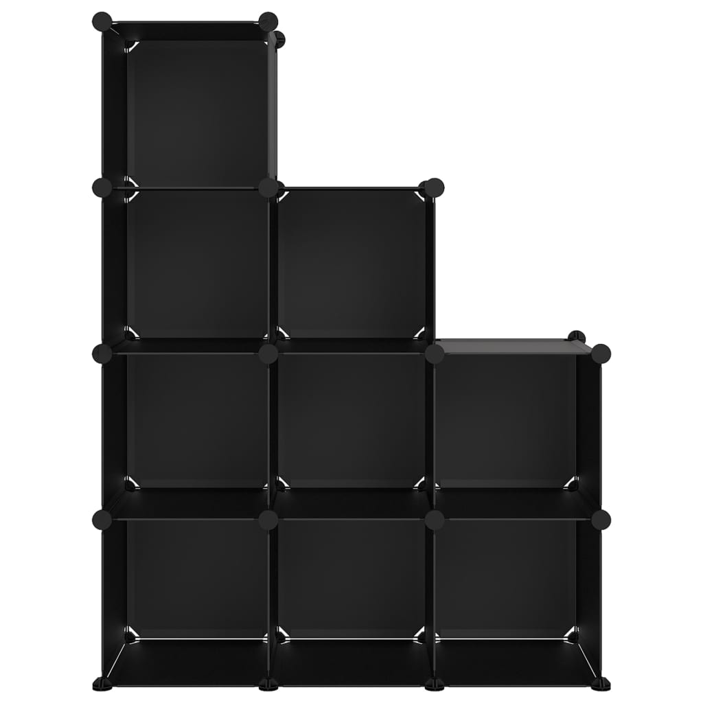 Cubes de rangement 9 pcs Noir PP - XIOS