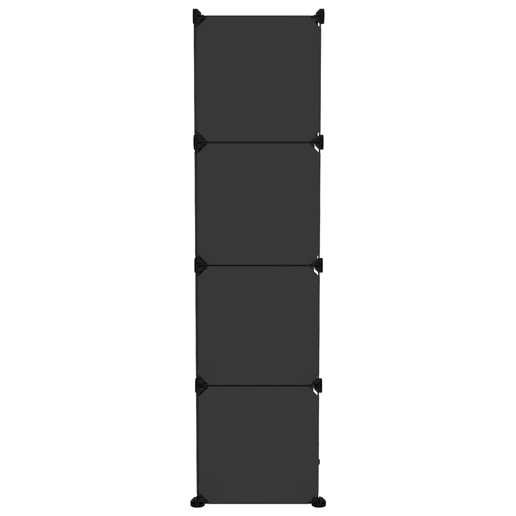 Cubes de rangement 9 pcs Noir PP - XIOS