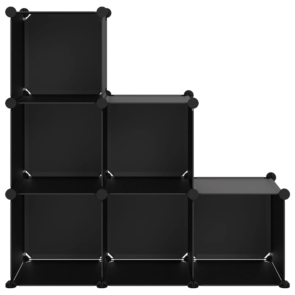 Cubes de rangement 6 pcs Noir PP - XIOS