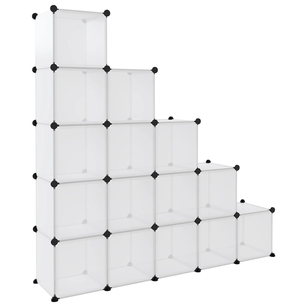 Cubes de rangement 15 pcs Transparent PP - XIOS