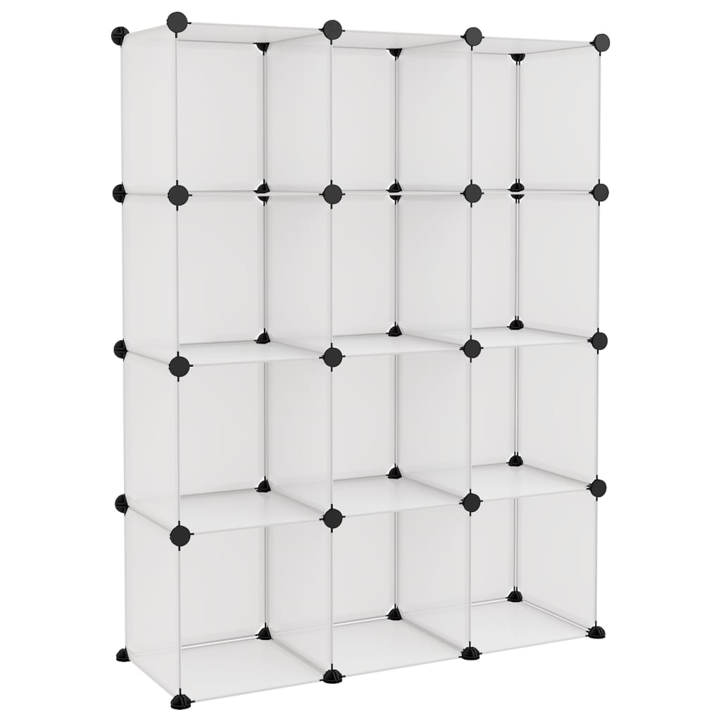 Cubes de rangement 12 pcs Transparent PP - XIOS