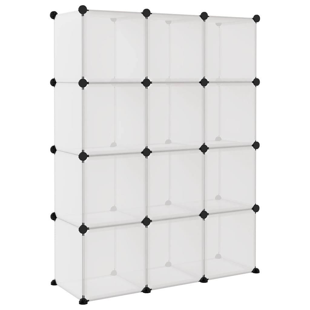 Cubes de rangement 12 pcs Transparent PP - XIOS